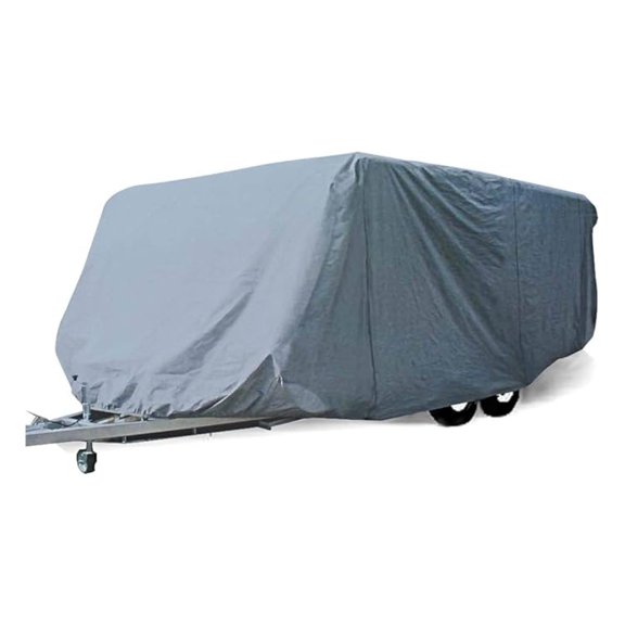 PINDEE Economic Guard Travel Trailer Camper Cover, Breathable RV Trailer Cover Fits 16 feet to 17 feet