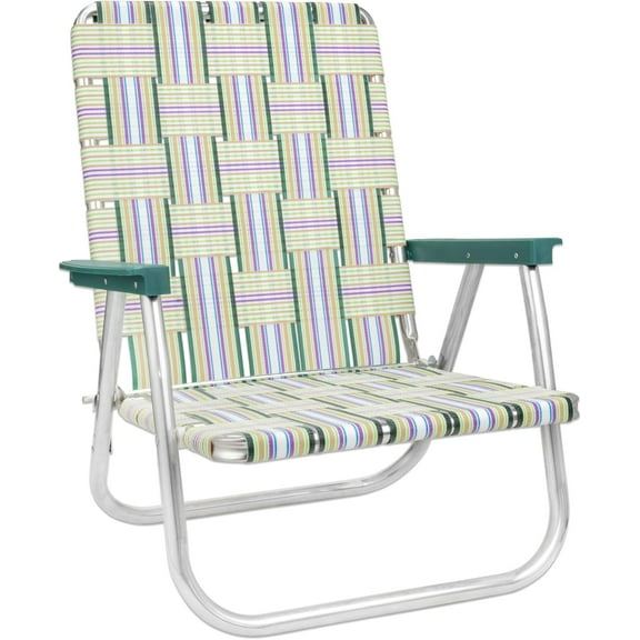 PINDEE Folding Aluminum Webbed Chair: The Ultimate Outdoor Companion for Camping Adventures, Sports Spectacles, and Beach Getaways | Classic Design with Eye,Multiple colors
