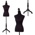 thumbnail image 1 of PINDEE Manikin Adjustable Female Dress Form 60-67 Inch, Height Adjustable Torso with Tripod Stand, Professional Display for Clothing Retail Store.60-67 Inches,Black, 1 of 14
