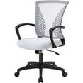 thumbnail image 1 of PINDEE Mid Back Office Chair Ergonomic Mesh Computer Desk Chair with Lumbar Support and Adjustable Armrests Swivel Task Chair for Home Office.White, 1 of 14