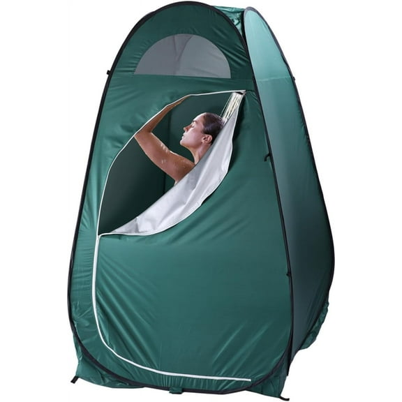 PINDEE Pop Up Shower Tent, Instant Privacy Camping Changing & Toilet Tent, 6.23FT Portable Outdoor Shelter for Hiking Fishing Picnic Beach with Carring Bag 4 Stakes