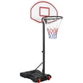 thumbnail image 1 of PINDEE Portable Basketball Hoop for Kids & Youth - Indoor/Outdoor Basketball Goal Stand with 6.4-8.2ft Height Adjustable - Shatterproof Backboard, Sturdy Base, and Easy Assembly for Home Playgrounds, 1 of 8
