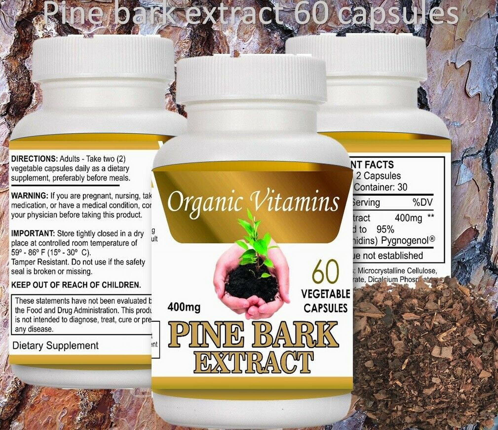 PINE BARK EXTRACT 60 CAPSULES 400mg BEST DEAL of pine Pycnogenol French