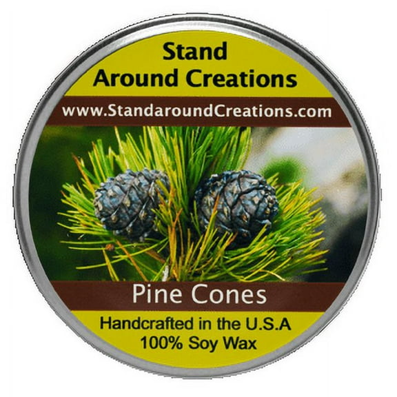 PINE CONES TUREEN 8-OZ. ALL NATURAL SOY CANDLE
