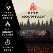 Pine Mountain Dark Roast Coffee Scented Fire Log, Single Log