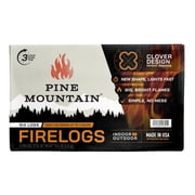 Pine Mountain 3-Hour Fire Logs, Clover Shape, 6 Pack