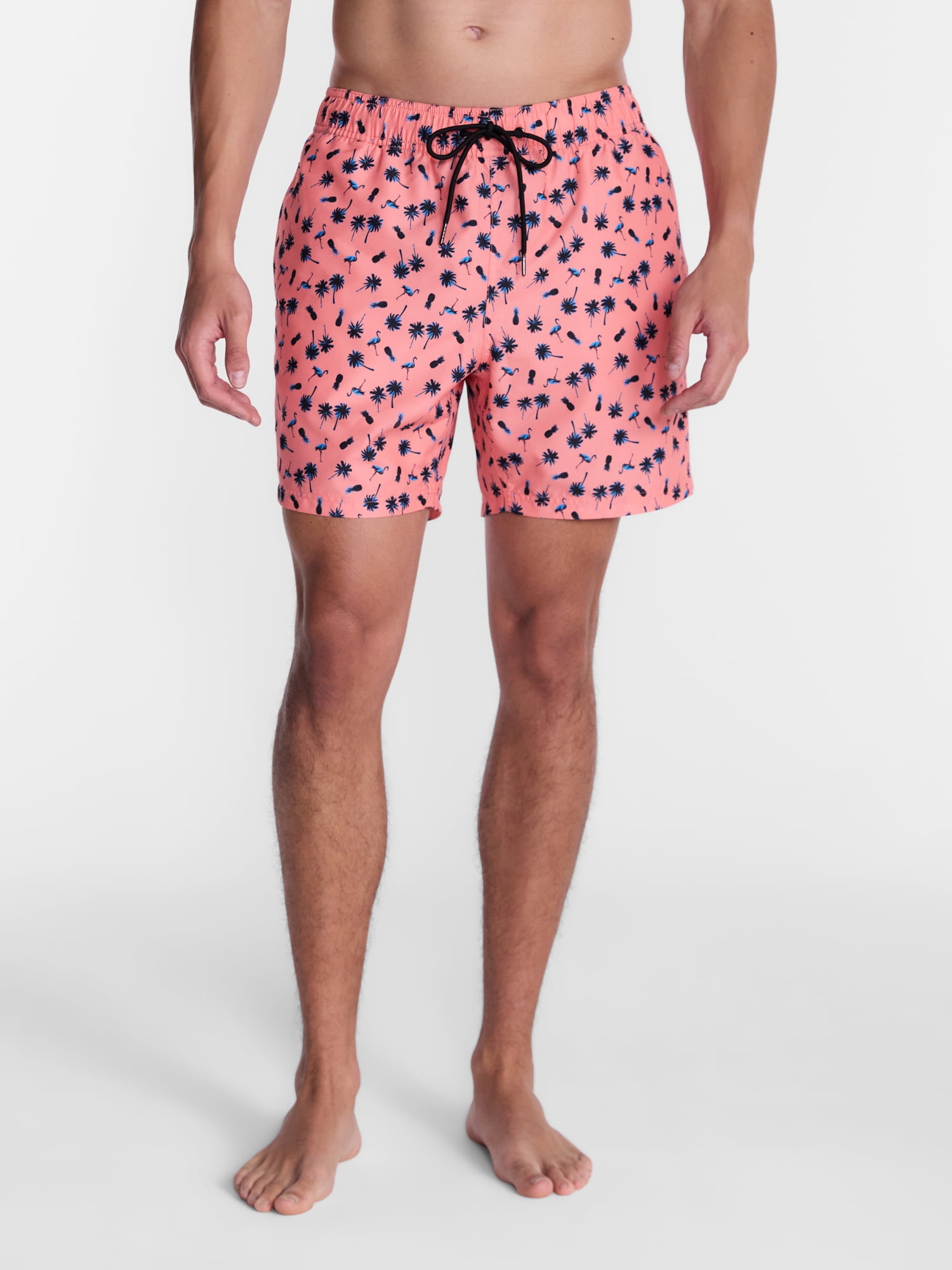 Party Sharks Men's Swim Trunks, 6.5" Inseam, Sizes S-XL