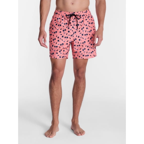 Party Sharks Men's Swim Trunks, 6.5" Inseam, Sizes S-XL