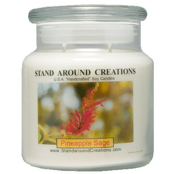 PINEAPPLE / SAGE APOTHECARY 16-OZ. ALL NATURAL SOY CANDLE