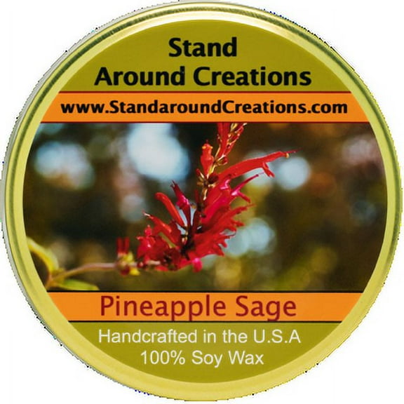 PINEAPPLE / SAGE TUREEN 11-OZ. ALL NATURAL SOY CANDLE