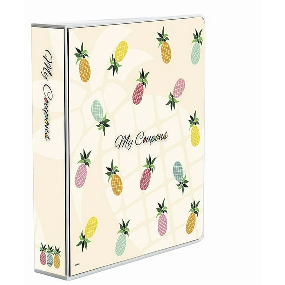 PINEAPPLES MY COUPONS Ultra PRO 3-ring Coupon Organizer Portfolio