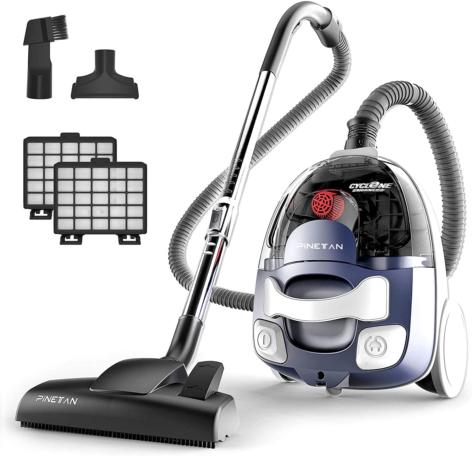 Hoover MultiCyclonic Bagless Canister Vacuum, SH40060