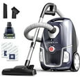 thumbnail image 1 of PINETAN Professional Canister Vacuum Cleaner UA807, Advanced 62 dB Low Noise Technology, High Suction Power and Rotation Speed Adjustment, 4.5 L Extra Large Dust Bags Included., 1 of 7