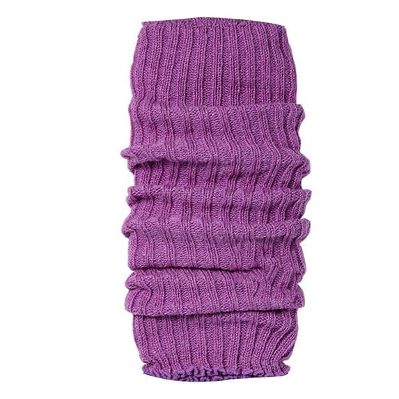 PINGCHZERY Leg Warmers for Women plus Size Women's Solid Color Foot Warmers Party Thick Leg Warmers Colored Fluorescent Wool Knitted Socks
