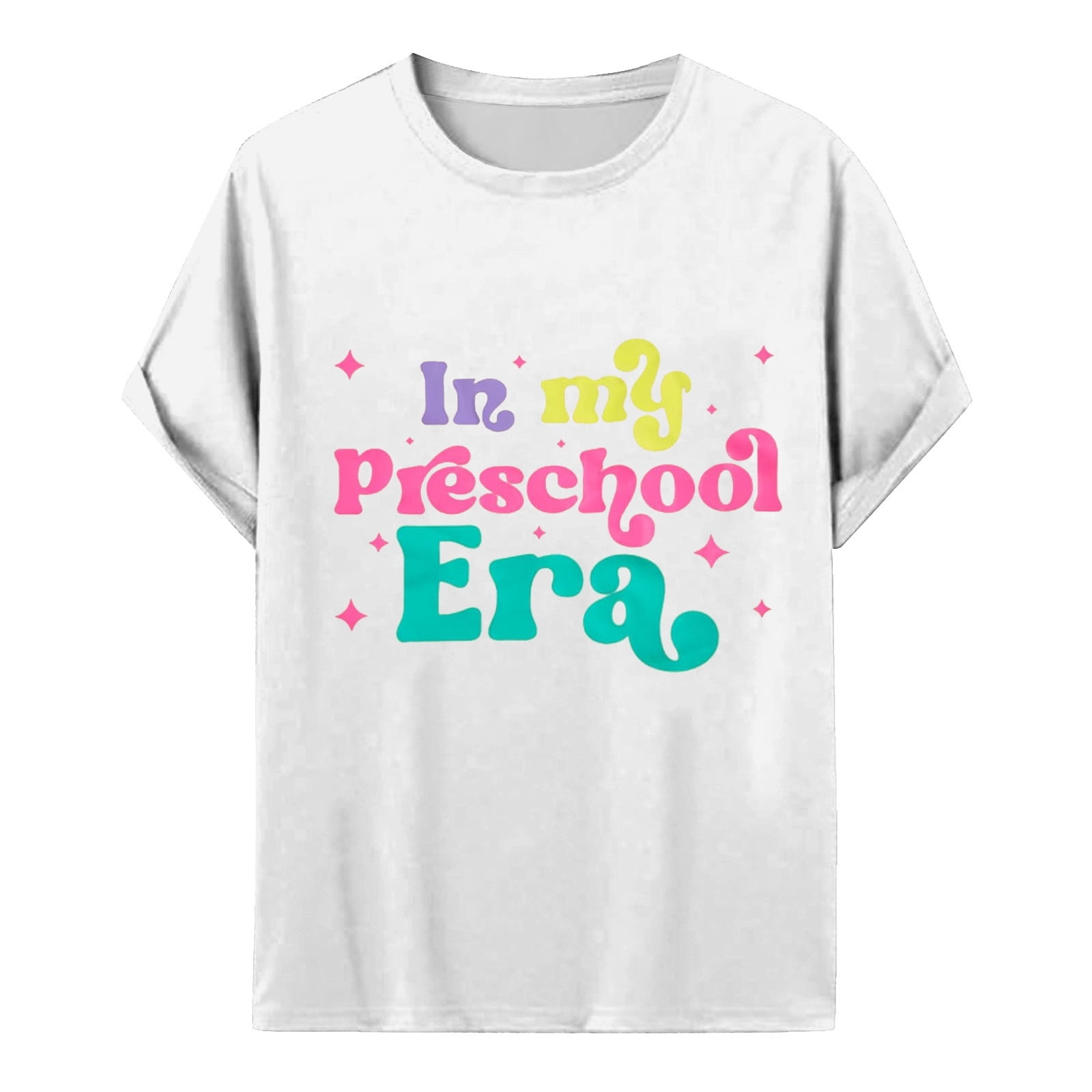PINGCHZERY Short Sleeve Toddler Shirt First Day of Kindergarten Shirt