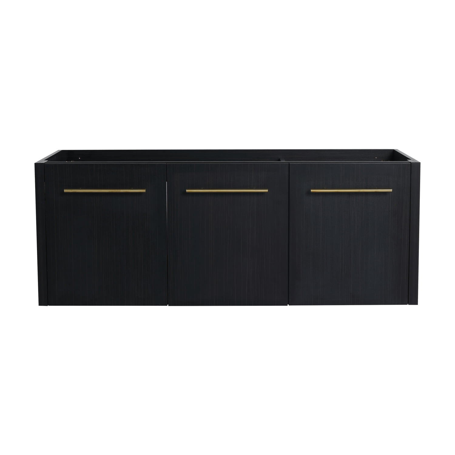 Black Chestnut 48" Wall-Mounted Bathroom Vanity Cabinet