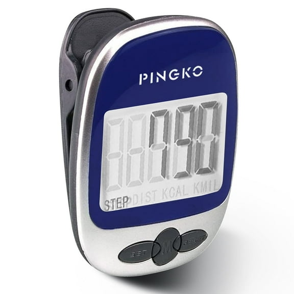PINGKO PK-793 LCD Display Calorie Counter Blue Pedometer Clips