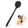 thumbnail image 1 of PINGKO Silicone Back Scrubber for Shower Bath Body Brush with Long Handle, BPA-Free, Hypoallergenic, Eco-Friendly for All Skin Back Cleaning Wash for Men Women(Black), 1 of 10