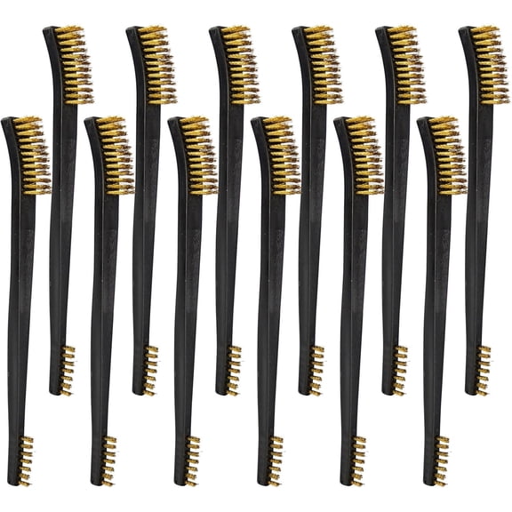 PINGMIC Gun Cleaning Kit, Dual-Ended Gun Cleaning Brushes with Nylon Handle, 12-pack