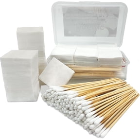 PINGMIC Gun Cleaning Supplies - Gun Cleaning Patches and 6" Long Cotton Swabs Set