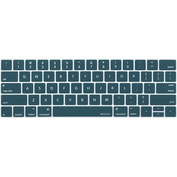 PINHEN 2 Pack Keyboard Cover Compatible with MacBook Pro with Touch Bar 13 and 15 inch 2019 2018 2017 2016 (Model: A2159, A1989, A1990, A1706, A1707), Silicone Skin Protector