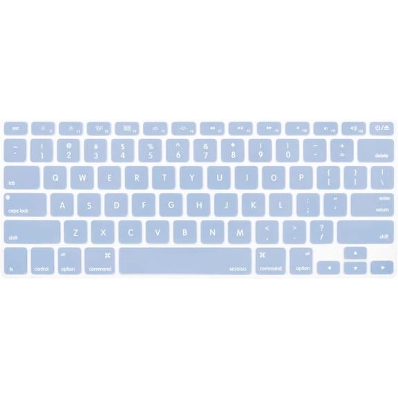 PINHEN 2 Pack Silicone Keyboard Cover Compatible with MacBook Air 13 inch A1466 A1369 2010-2017&Compatible with MacBook Pro 13/15 inch (with/without Retina Display, 2015 or Older Version)