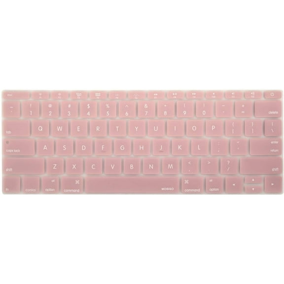 PINHEN 2 Pack Silicone Keyboard Cover Protective Skin Compatible with MacBook Pro 13 inch 2017 2016 Release A1708 without Touch Bar & Compatible with MacBook 12 inch A1534