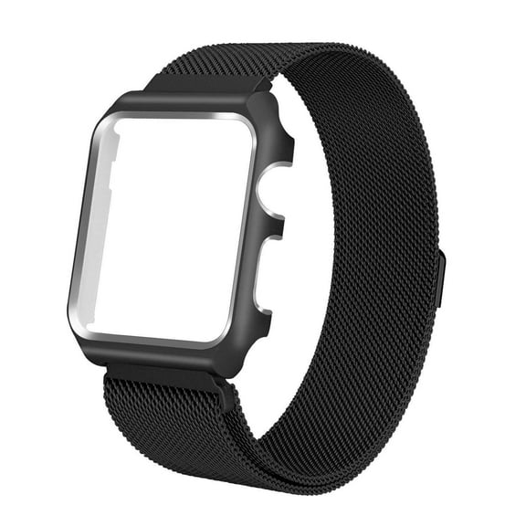 PINHEN Band Compatible with Apple Watch Band with Case 40mm 44mm, Stainless Steel Mesh Milanese Loop with Adjustable Magnetic Closure Replacement Wristband iWatch Band iWatch Series SE 6 5 4
