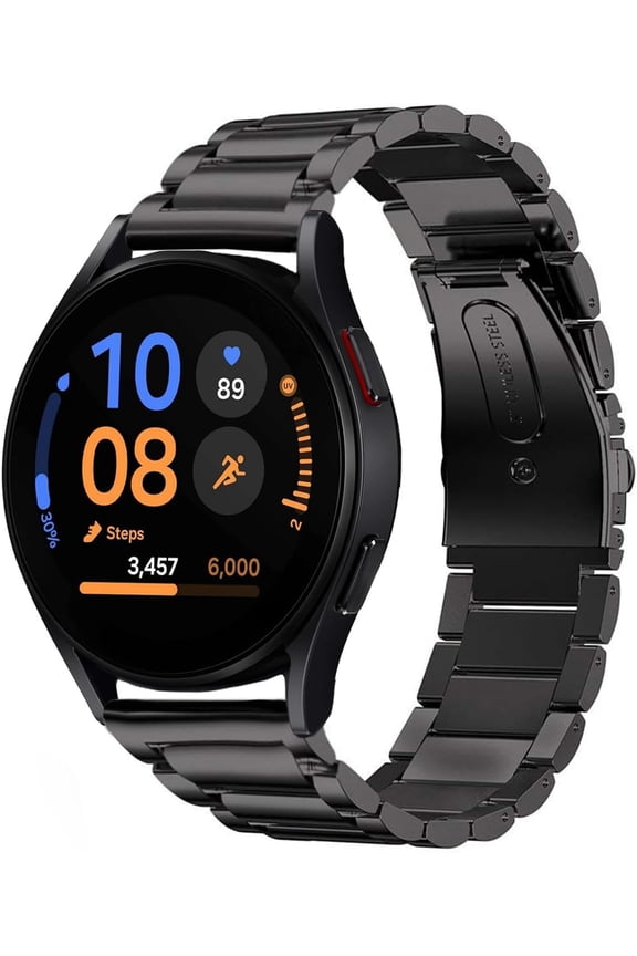 Band Compatible with Samsung Galaxy Watch 7 6 5 4 Band 40mm 44mm 45mm/Watch 6 4 Classic 42mm 46mm 43mm 47mm,Metal Stainless Steel Bands Strap Men Women,NOT for Galaxy Watch Ultra 47mm(2024)
