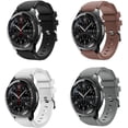 thumbnail image 1 of PINHEN Compatible with Samsung Galaxy Watch 46mm Bands/Gear S3 Frontier Classic Watch Band, 22mm Soft Silicone Band Replacement Wrist Straps for Galaxy Watch 3 Bands 45mm, 4Pack B, 1 of 7
