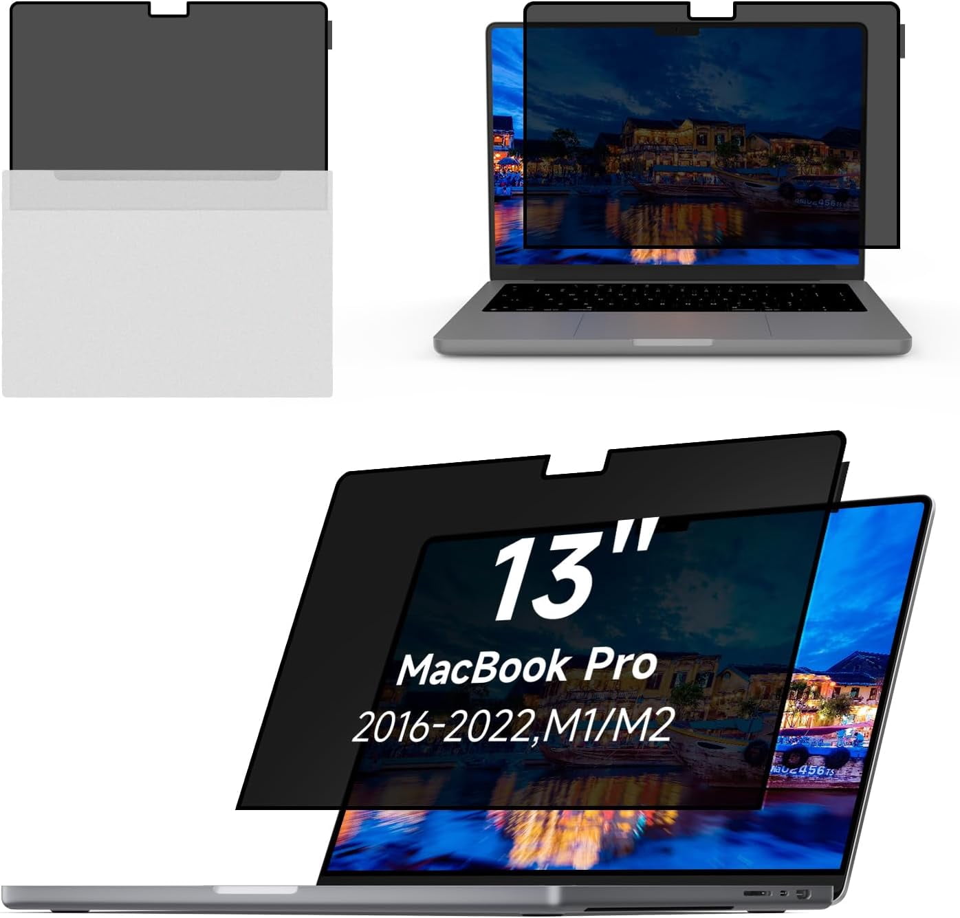 PINHEN Laptop Privacy Screen MacBook Pro 13 Inch (2016-2022, M1,M2 