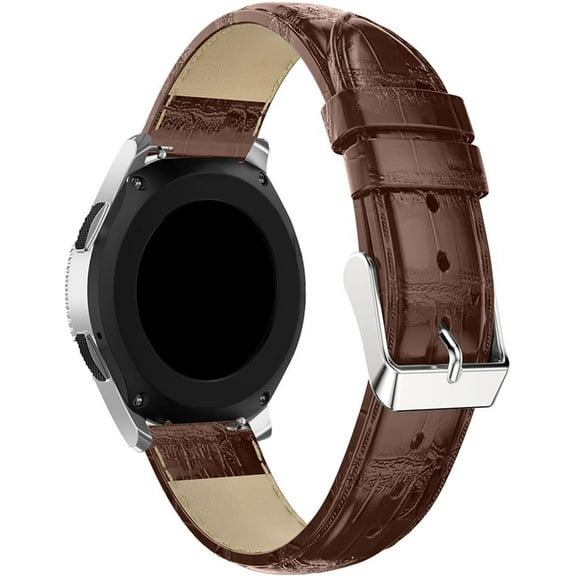 PINHEN Leather Watch Band, Quick Release Alligator Grain Embossed Pattern Calfskin Replacement Strap 24mm 23mm 22mm 21mm 20mm 19mm 18mm 17mm 16mm 15mm 14mm 13mm 12mm Replacement Strap