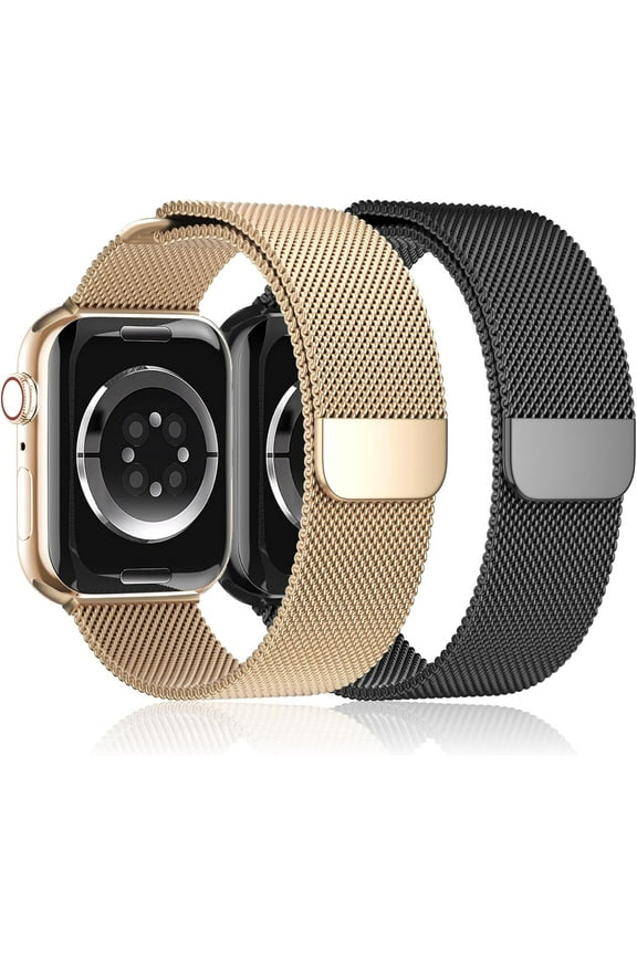 Milanese Loop Compatible with Apple Watch Band 40mm 41mm 38mm 44mm 45mm 49mm 42mm iwatch band Women Men,Stainless Steel Mesh Magnetic Strap for Apple watch Ultra/2 Series 9 8 7 6 5 4,SE 2nd