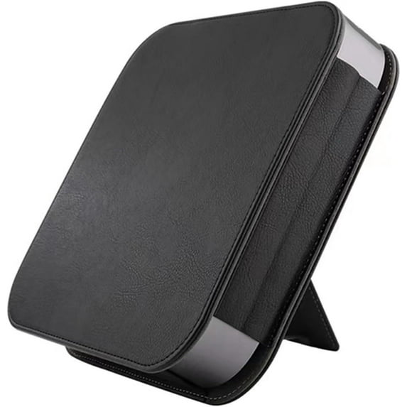 PINHEN Protection Leather Case Cover Compatible Compatible with Apple Mac Mini 2023 Mac Mini M2 / Mac Mini M1 & Mac Mini Previous Model Desktop Computer, Black