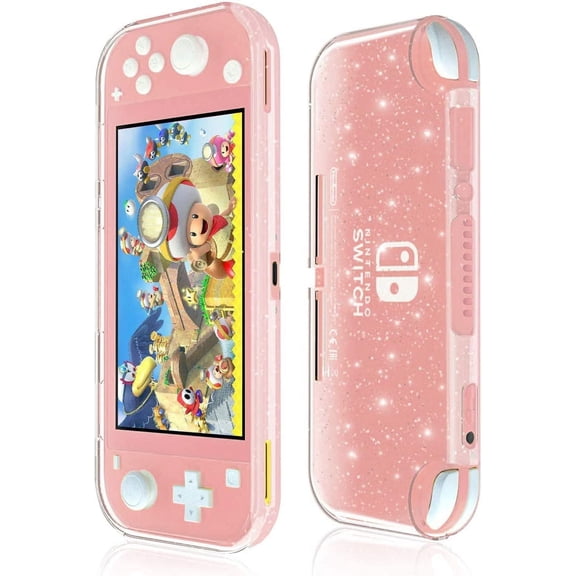 PINHEN Protective Case, Liquid Crystal Glitter Bling Soft TPU Cover with Shock-Absorption and Anti-Scratch Protective Case-for Nintendo Switch Lite 2019