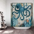 thumbnail image 1 of PINHEN Shower Curtain Mould and Mildew Resistant 180 x180 cm (71x71) Waterproof PEVA Protection Curtains with 12 Hanging Hooks, 1 of 7