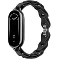 thumbnail image 1 of PINHEN Silicone Strap Compatible with Xiaomi Smart Mi Band 8 - Ring Buckle Adjustable Watch Bracelet Stylish Design Straps for Women Mi Band 8 Wristband, 1 of 6
