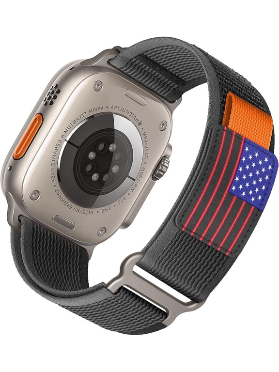 Trail Loop for Apple Watch Ultra/2 Band 49mm 45mm 44mm 42mm 41mm 40mm 38mm iwatch Bands for Men Women,Rugged Nylon Strap Wristbands for Apple Watch Series 9 8 7 6 5 4 3 2 SE,Ultra2 49 45 44 mm