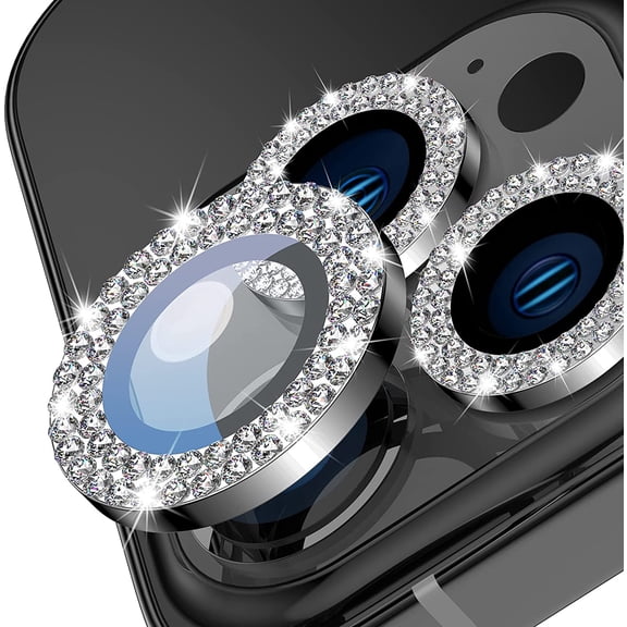 PINHEN  for iPhone 13 Pro - iPhone 13 Pro Max Camera Lens Protector, 9H Tempered Glass Camera Cover Screen Protector Metal Individual Ring for iPhone 13Pro 6.1 inch iPhone 13 ProMax 6.7 inch