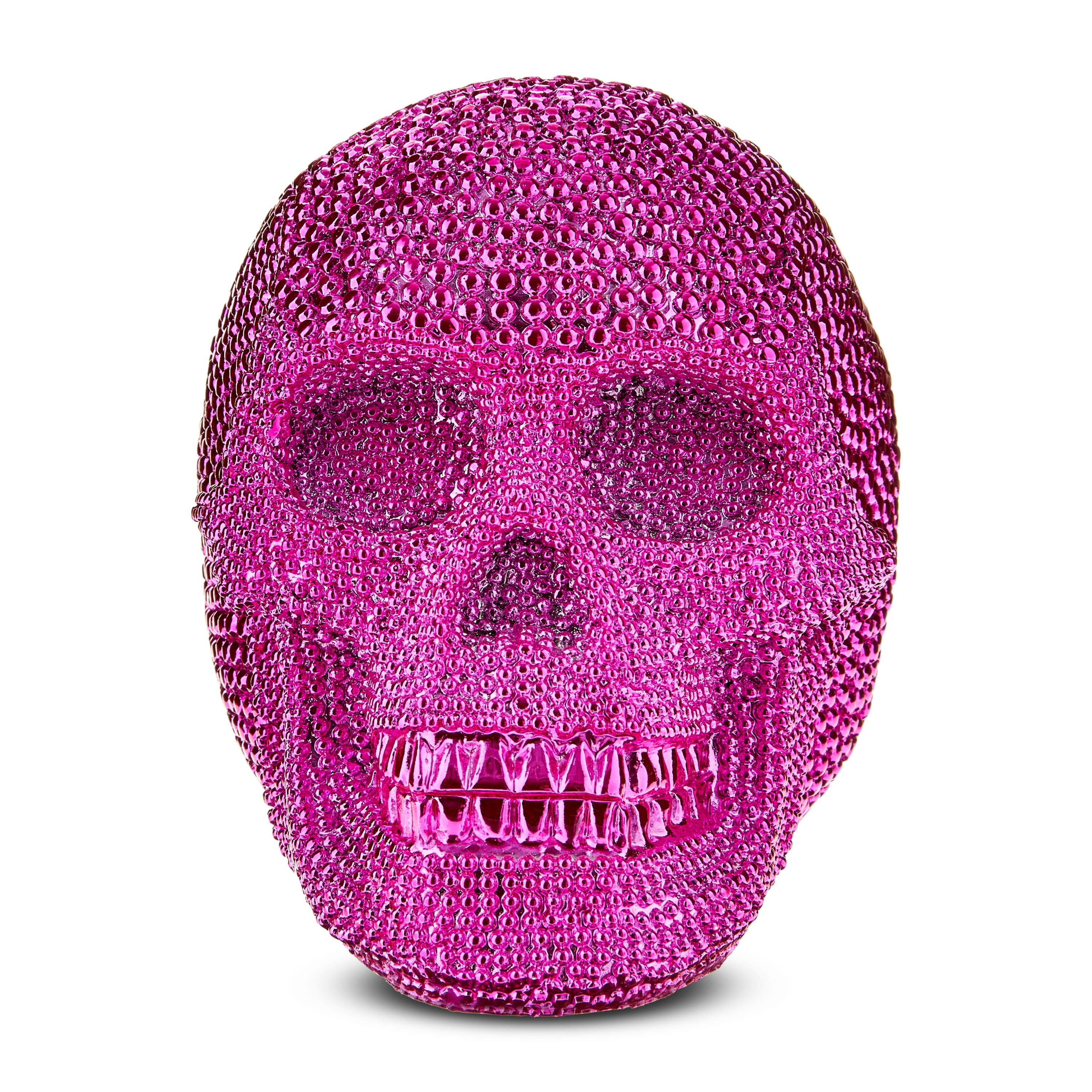 Beaded Skull Tabletop Decor, Pink, 7.1", Halloween by Way To Celebrate - Walmart.com