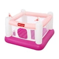 thumbnail image 1 of Fisher-Price Pink Bouncesational Inflatable Bounce House with Built-in Pump, 1 of 8