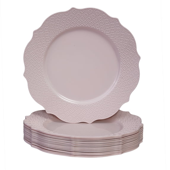 PINK DESSERT PLATES | 20 PC | Harmony Collection | 7.5”