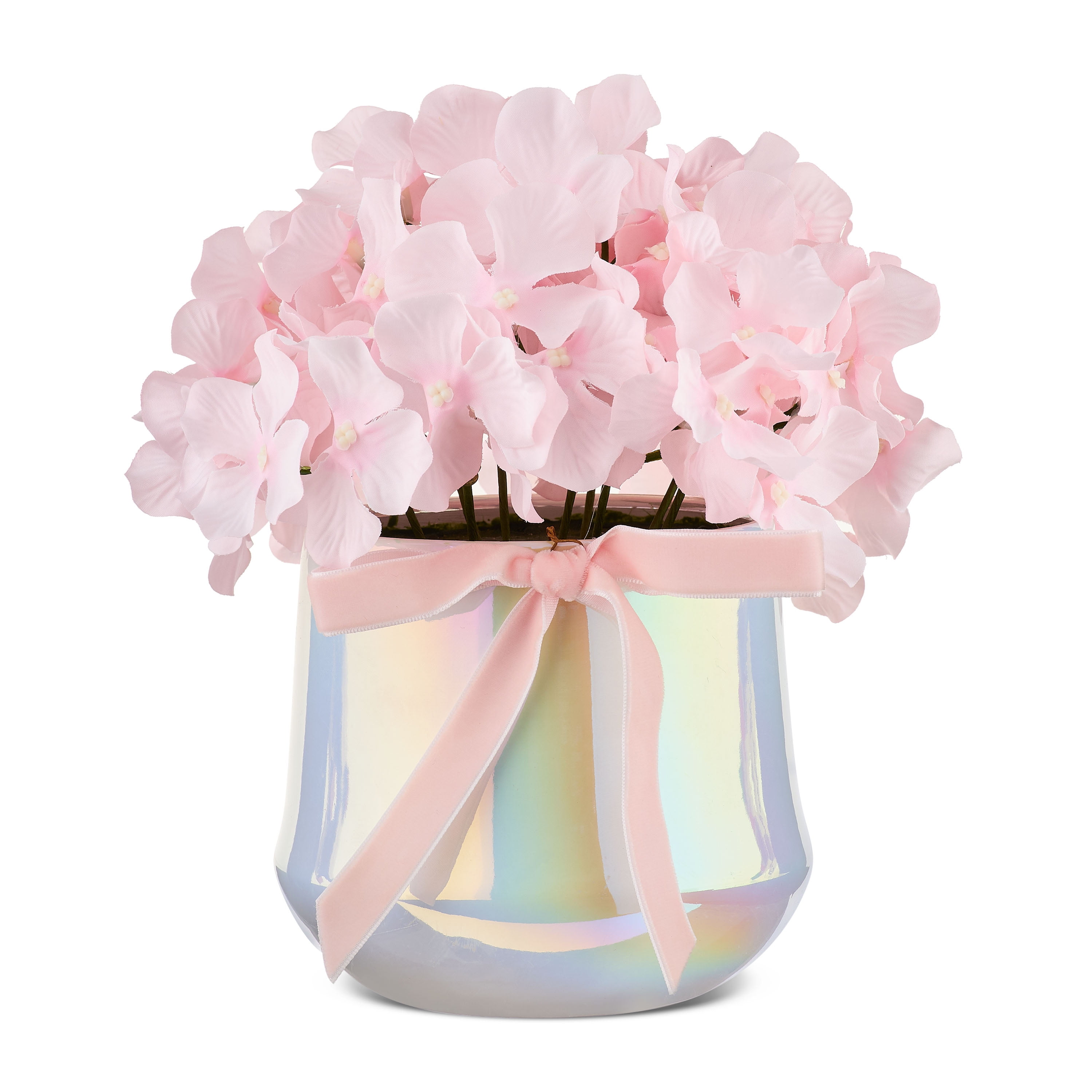 Hydrangea Floral Pot, Pink, 8", Valentine's Day by Way To Celebrate
