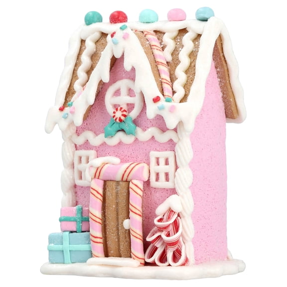 Clay Dough Gingerbread House with Presents Christmas Decoration, Multicolor, 5.3", by Holiday Time