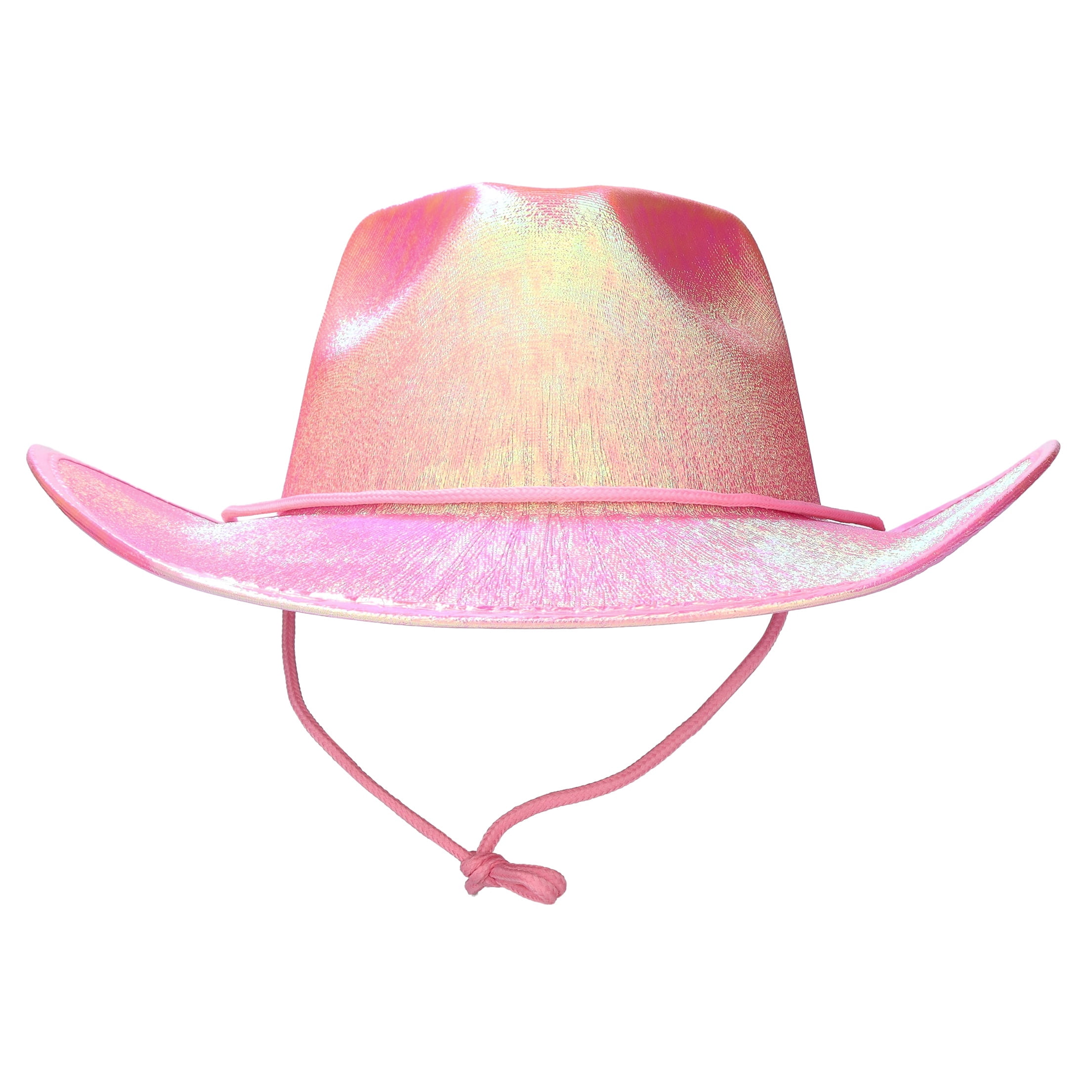 Iridescent Cowboy Hat Costume Accessory for Adults, Pink, Halloween by Way To Celebrate