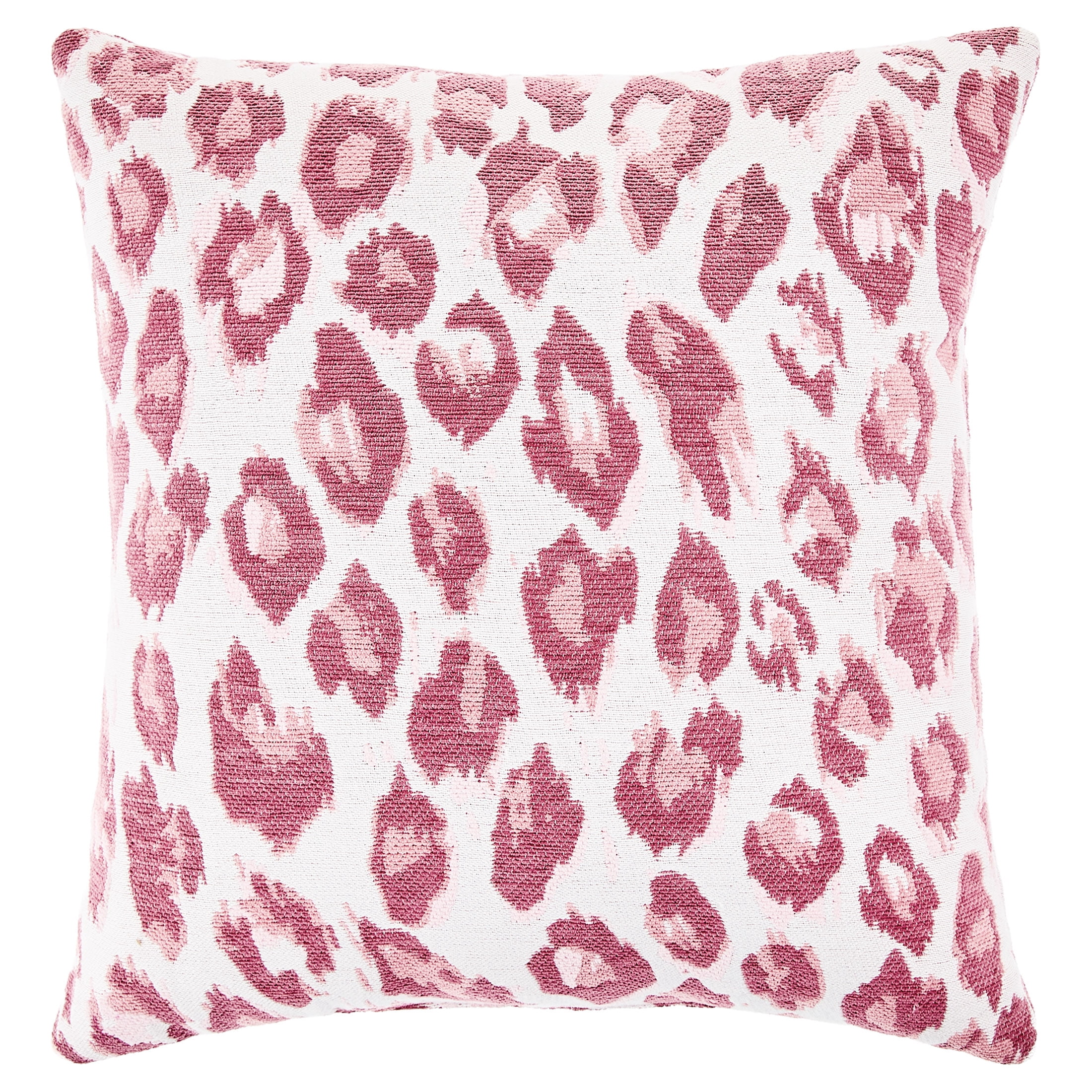 Mainstays 18 in x 18 in Pink Leopard Print Decorative Pillow