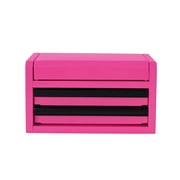 Hyper Tough Mini 10 in 2-Drawer Steel Toolbox, Pink