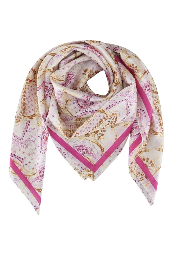 Women's Lightweight Paisley Scarf With Classic Pattern For Adults
