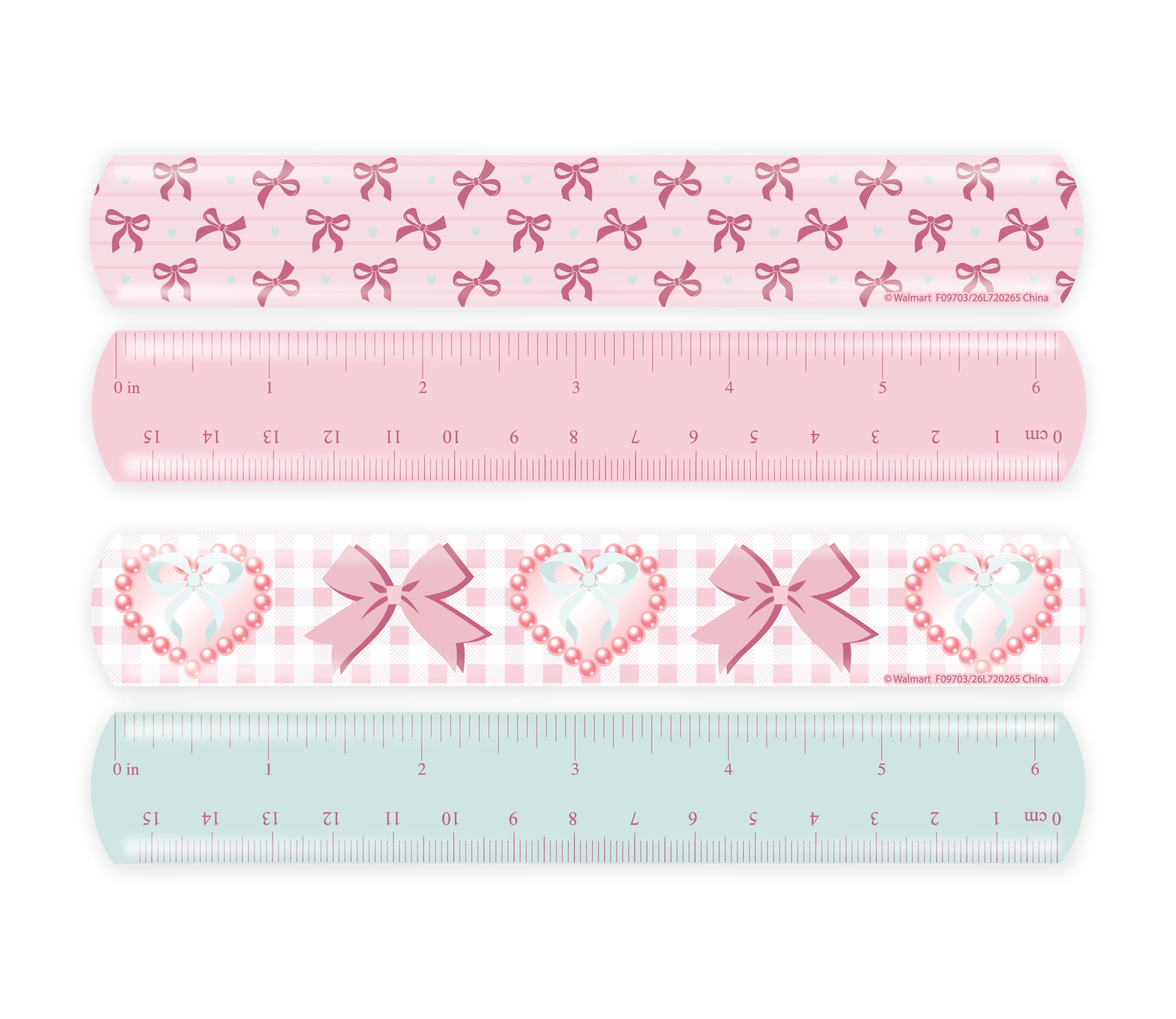 Pink and Pretty Slap Ruler Bracelet Party Favors, 4 Count, by Way to Celebrate