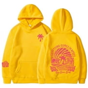 F-O-X PEOPLE PINK-Palm-PUFF Hoodies Sweatshirts,PALM Hooded Hoodie Pullover Long Sleeves Sports Wears,Fashion Hip Hop Streetwears with Pockets for Women Teen Girls